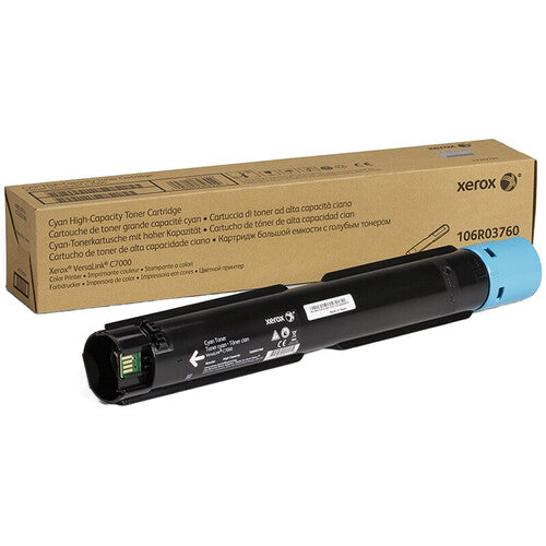 Genuine Xerox 106R03760 High Yield Cyan Toner Cartridge (10,100 pages)