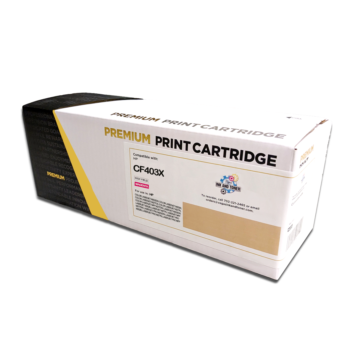 Compatible HP CF403X Magenta Toner Cartridge (2,300 pages)