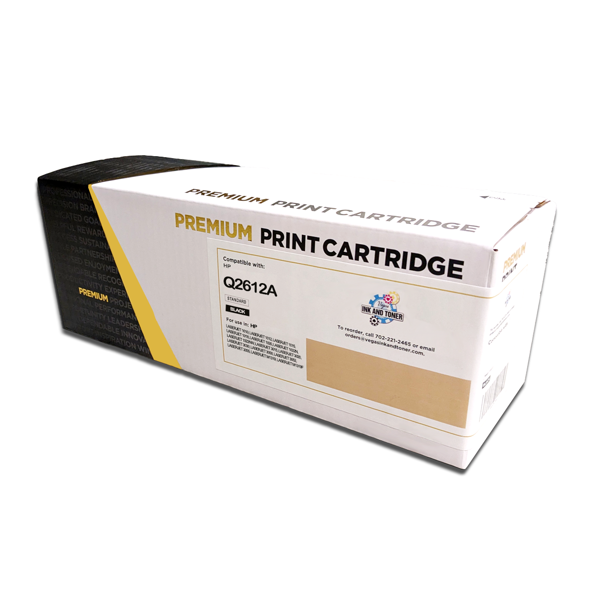 Compatible HP Q2612A Black Toner Cartridge (2,000 pages)