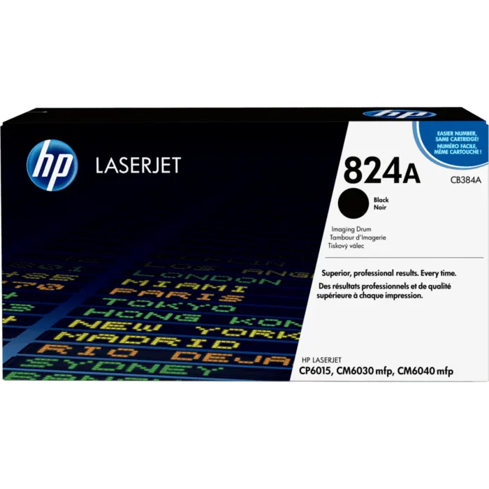 Genuine HP 824A Black Drum Unit, CB384A (35,000 pages)