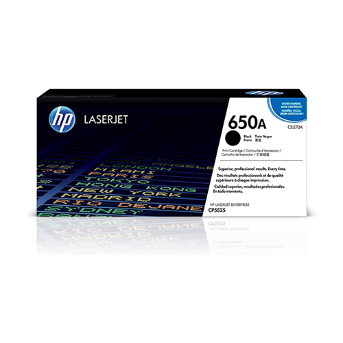 Genuine HP CE270A Black Toner Cartridge
