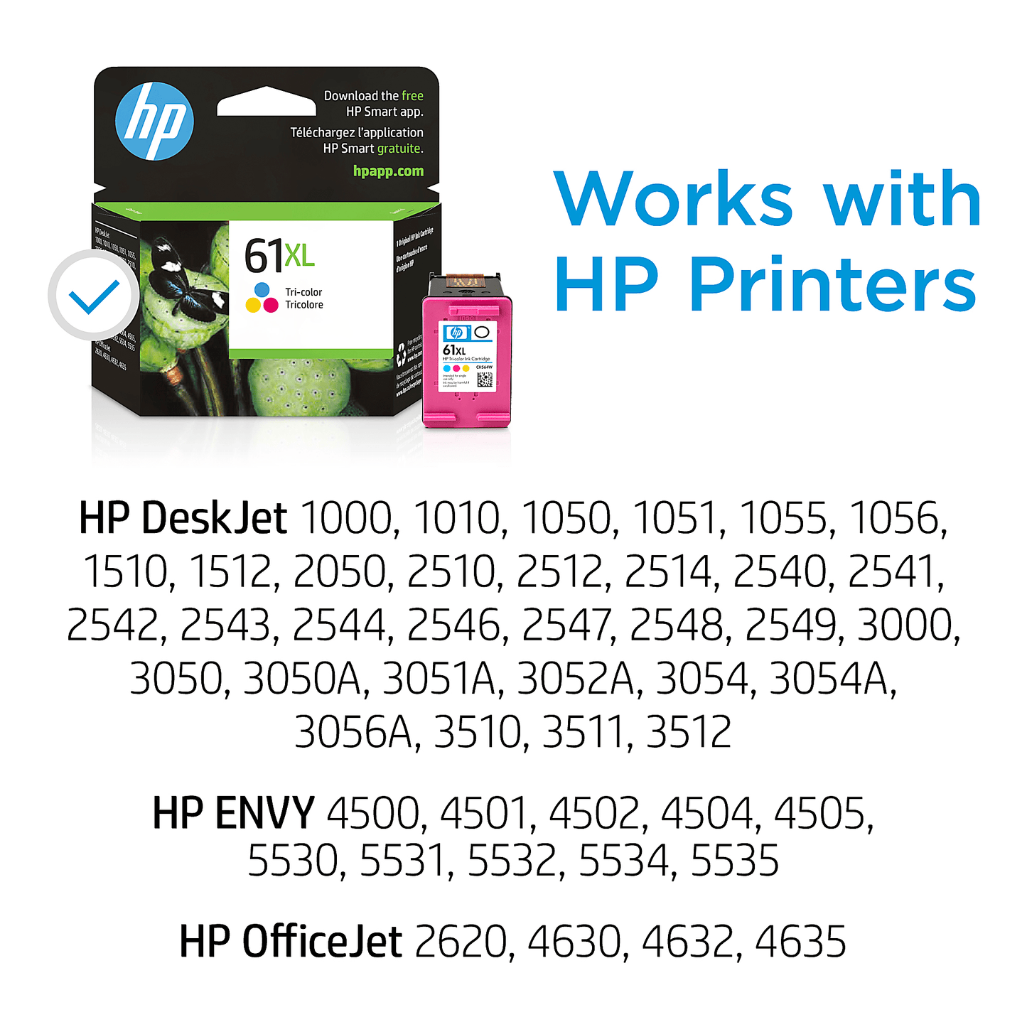 Genuine HP CH564WN High Yield Tri-Color Ink Cartridge (330 pages) Image 2
