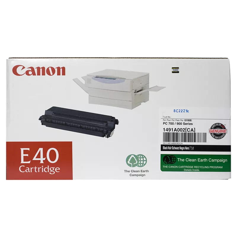 Genuine Canon E40 Black Toner Cartridge (4,000 pages)