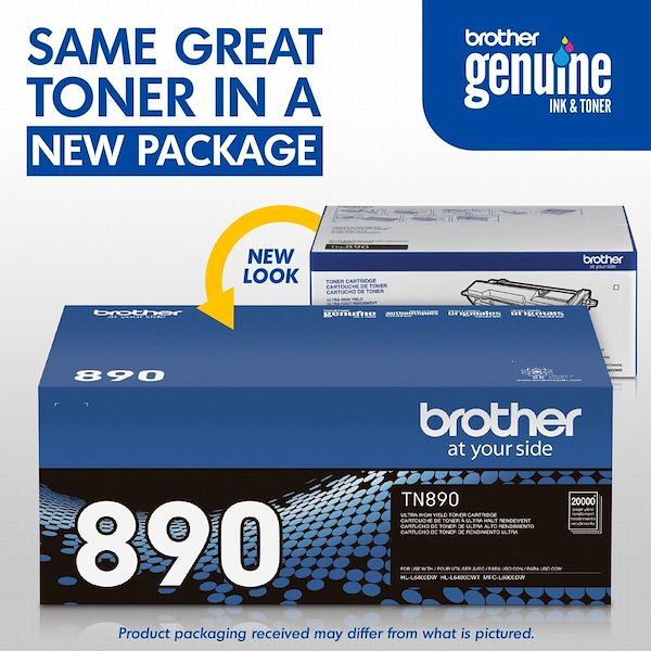 Genuine Brother TN890 Black Toner Cartridge (20,000 pages) Image 4