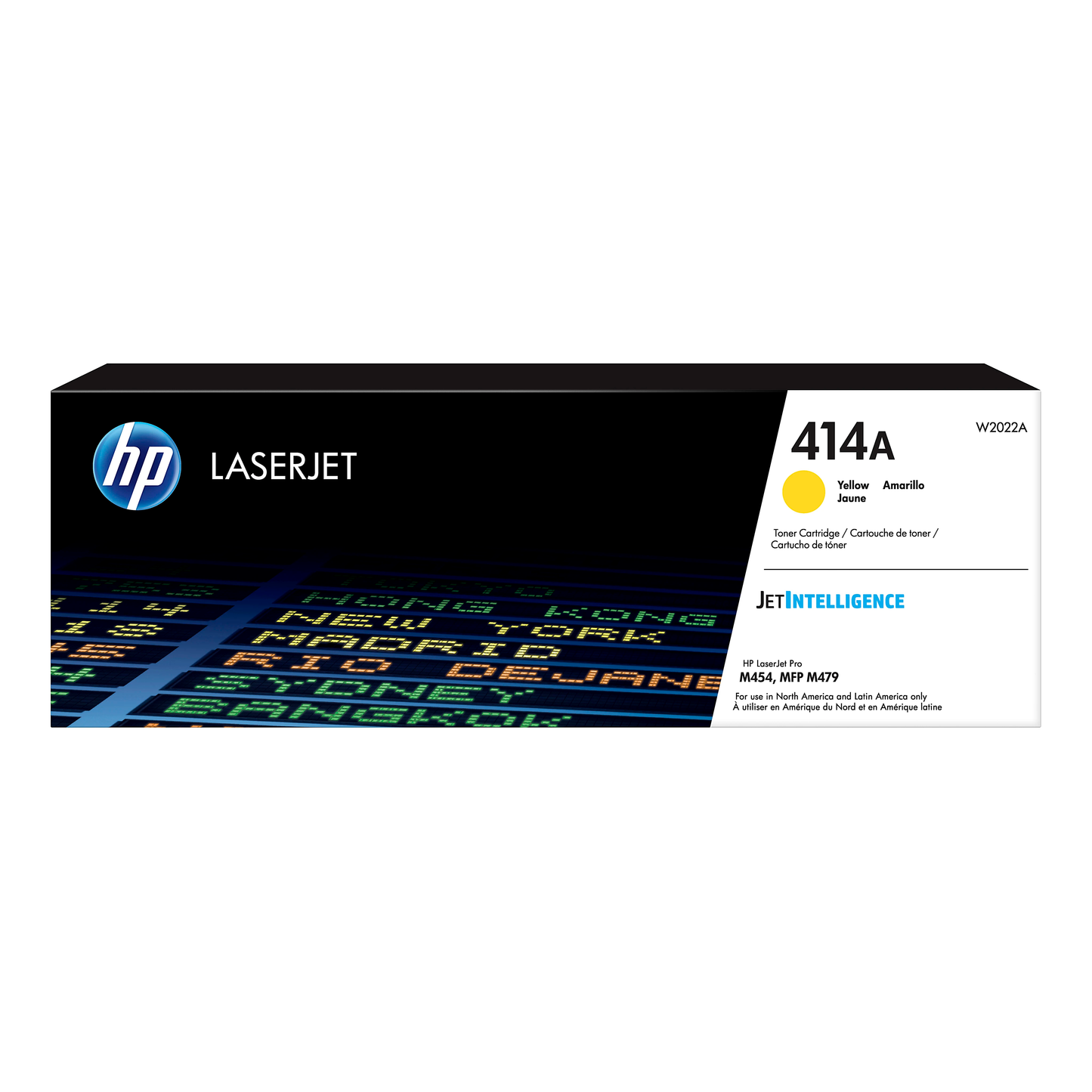 Genuine HP 414A Yellow Toner Cartridge, W2022A (2,100 pages) Image 1