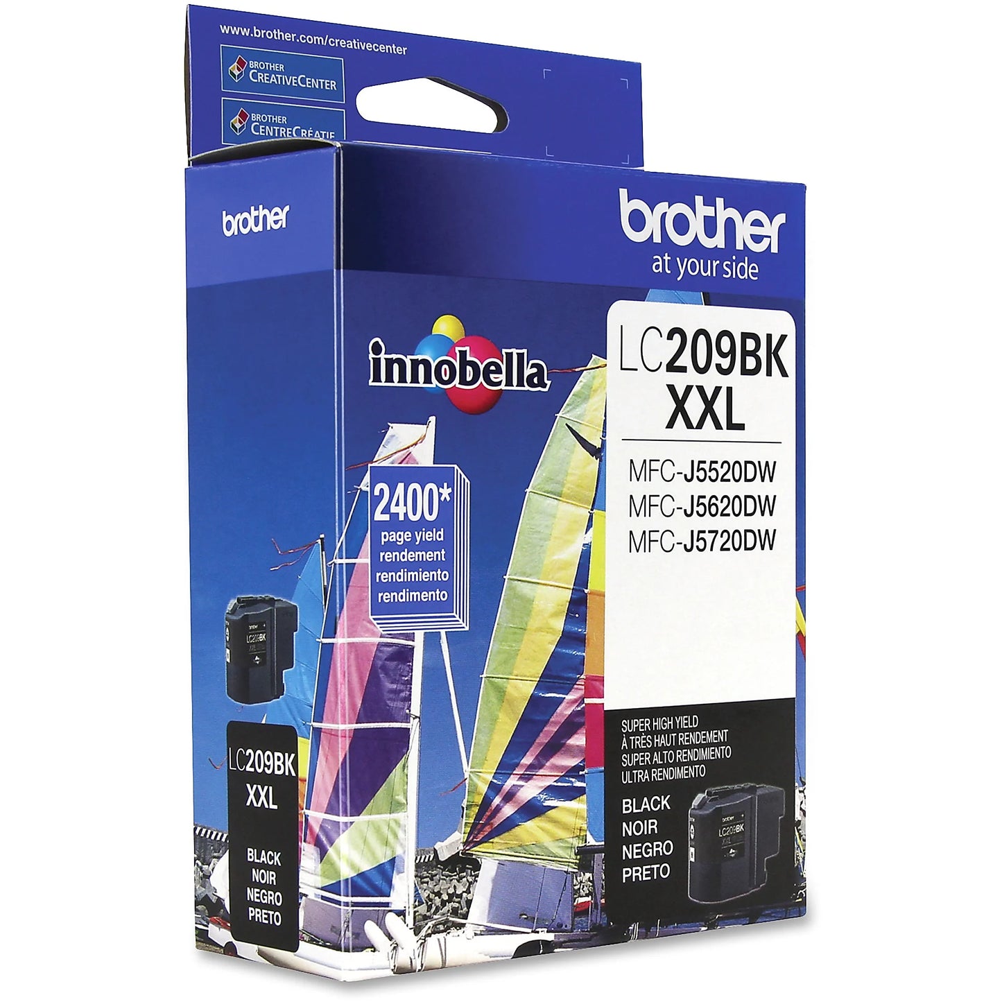 Genuine Brother LC209BK Black Ink Cartridge (2,400 pages) Image 2
