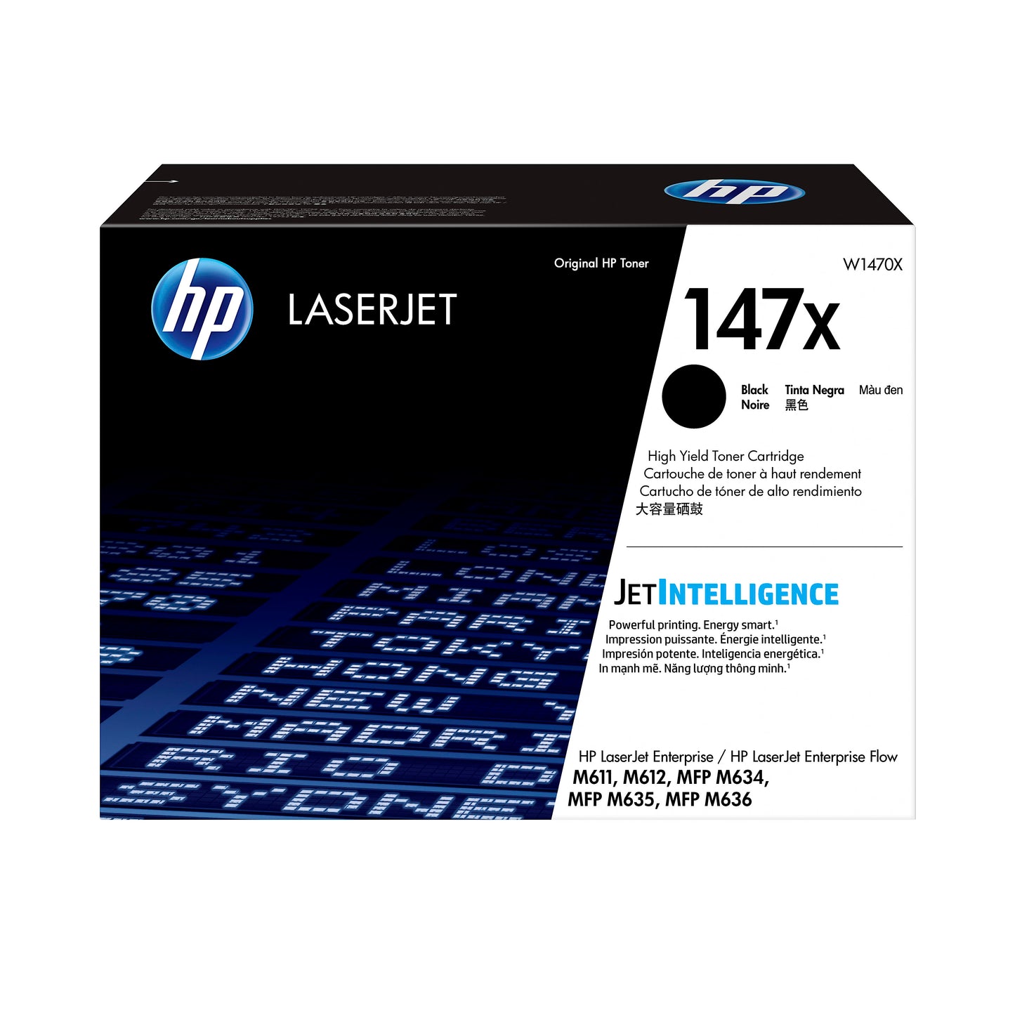 Genuine HP 147X High Yield Black Toner Cartridge, W1470X (25,200 pages) Image 1