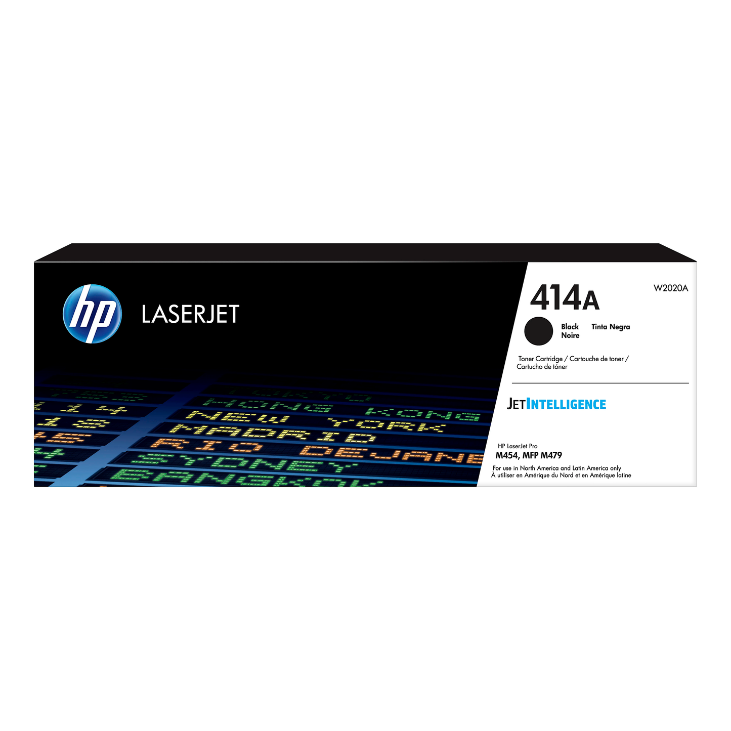 Genuine HP 414A Black Toner Cartridge, W2020A (2,400 pages) Image 1