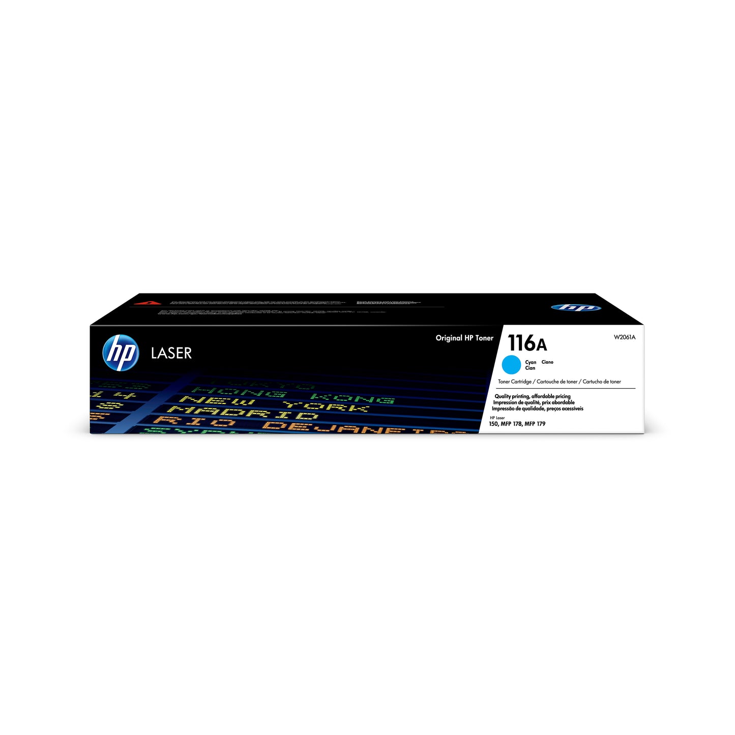 Genuine HP 116A Cyan Toner Cartridge, W2061A (700 pages) Image 1