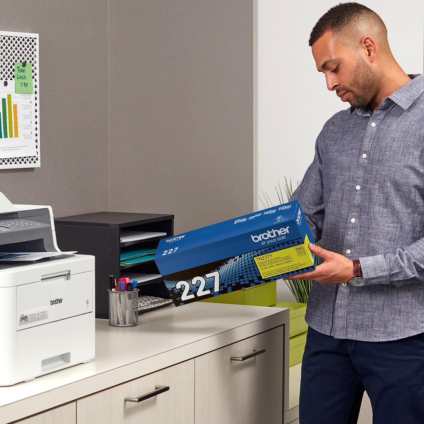 Genuine Brother TN227Y High Yield Yellow Toner Cartridge (2,300 pages) Image 5