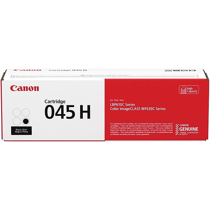 Genuine Canon 045H Black High Yield Black Toner Cartridge (2,800 pages)
