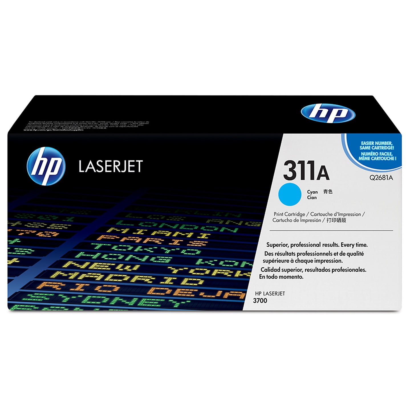Genuine HP 311A Cyan Toner Cartridge, Q2681A (6,000 pages)