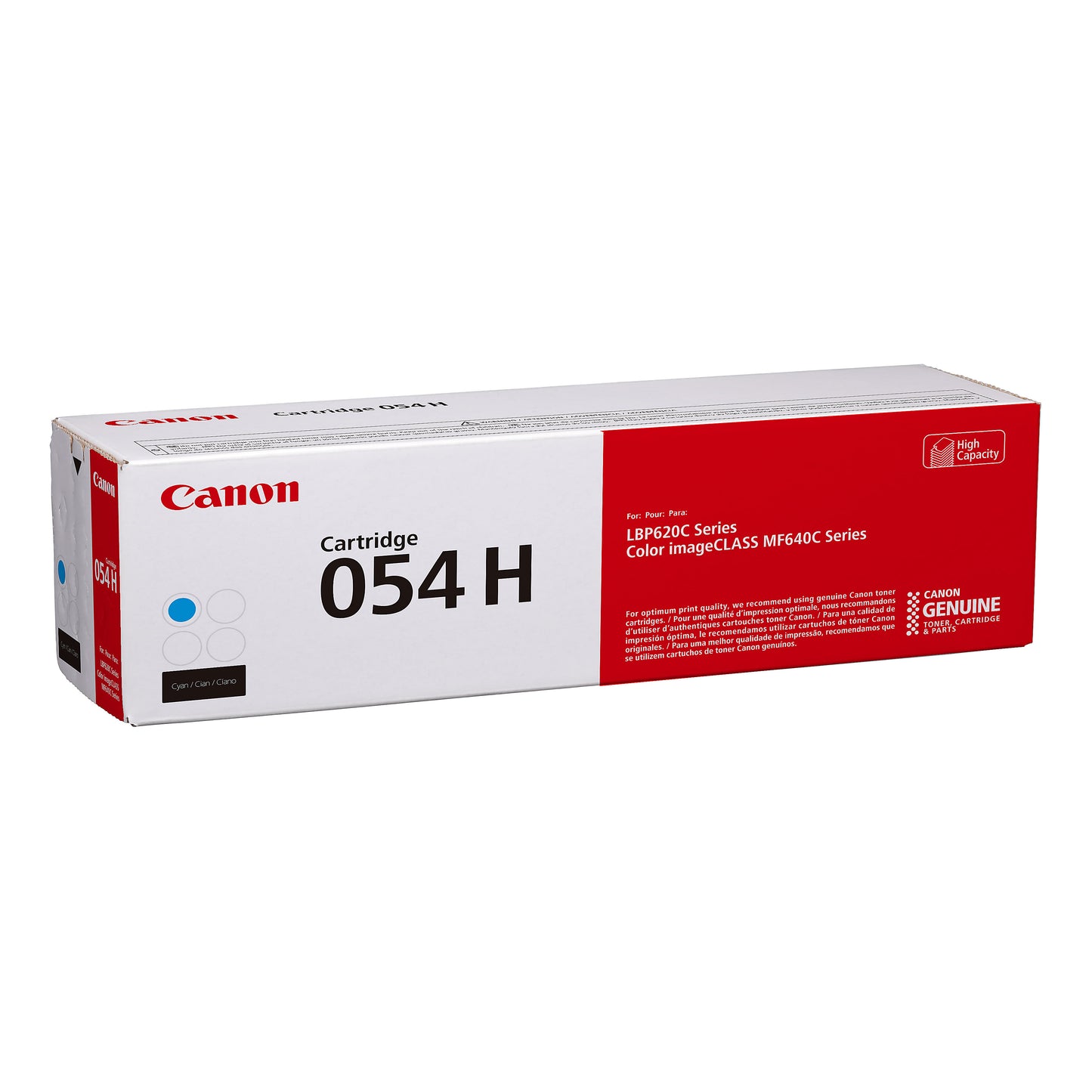Genuine Canon 054H Cyan High Yield Cyan Toner Cartridge (2,300 pages) Image 3