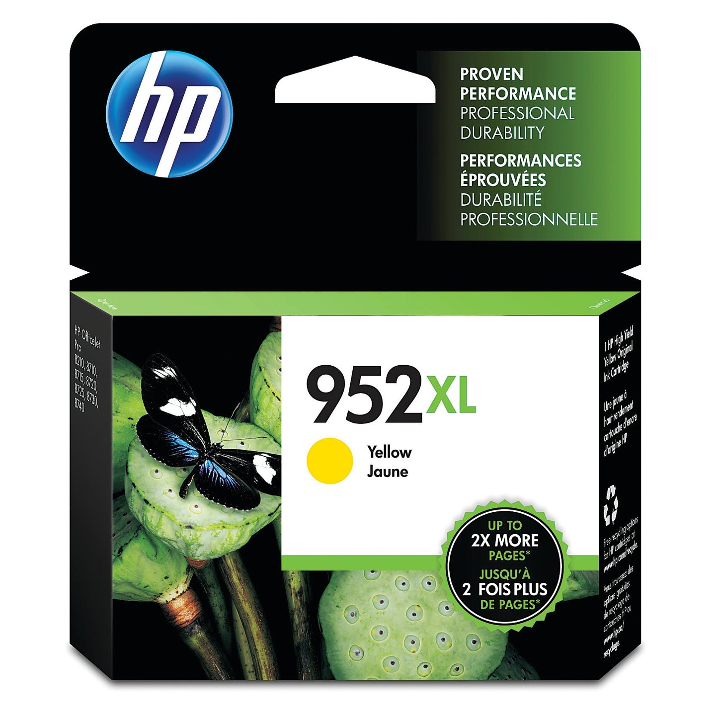 Genuine HP L0S67AN High Yield Yellow Ink Cartridge (1,600 pages) Image 1