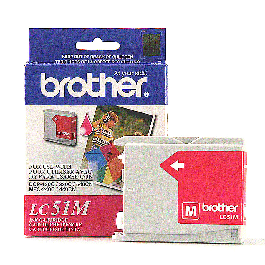 Genuine Brother LC51M Magenta Ink Cartridge (400 pages)