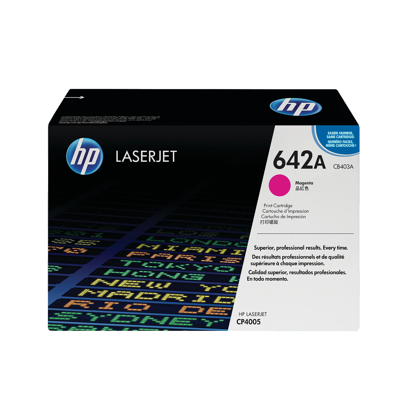 Genuine HP 642A Magenta Toner Cartridge, CB403A (7,500 pages)