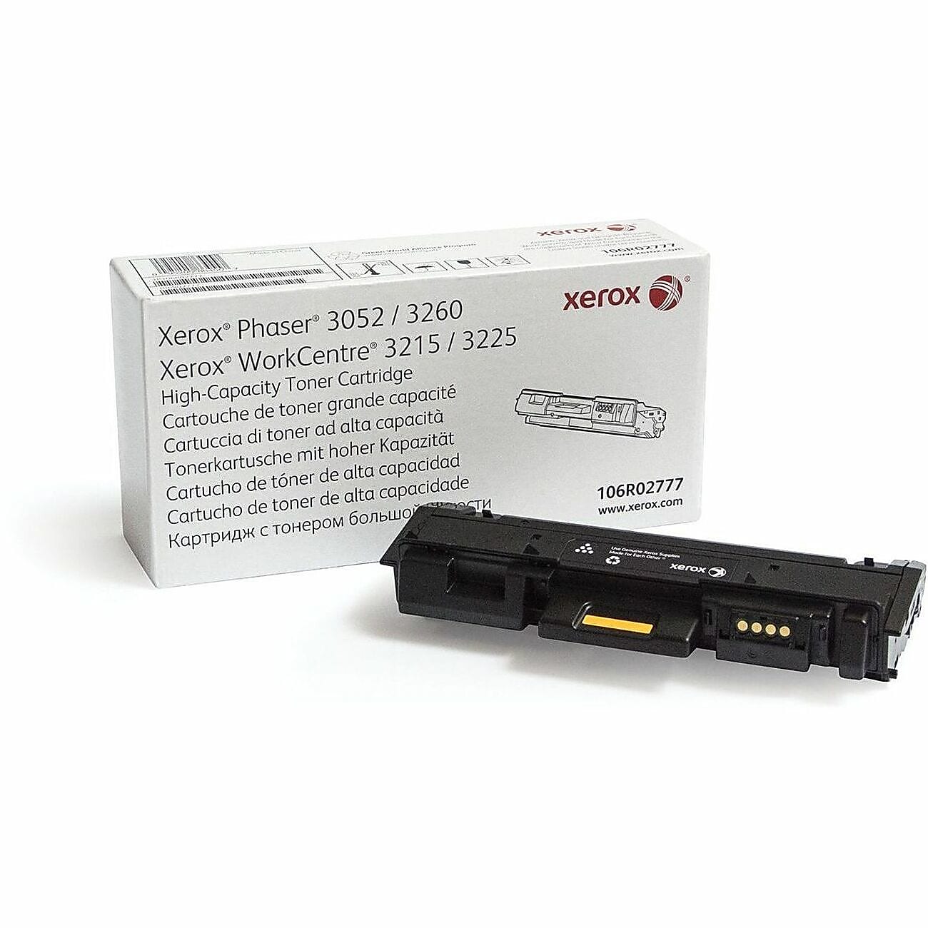 Genuine Xerox 106R02777 High Yield Black Toner Cartridge (3,000 pages)