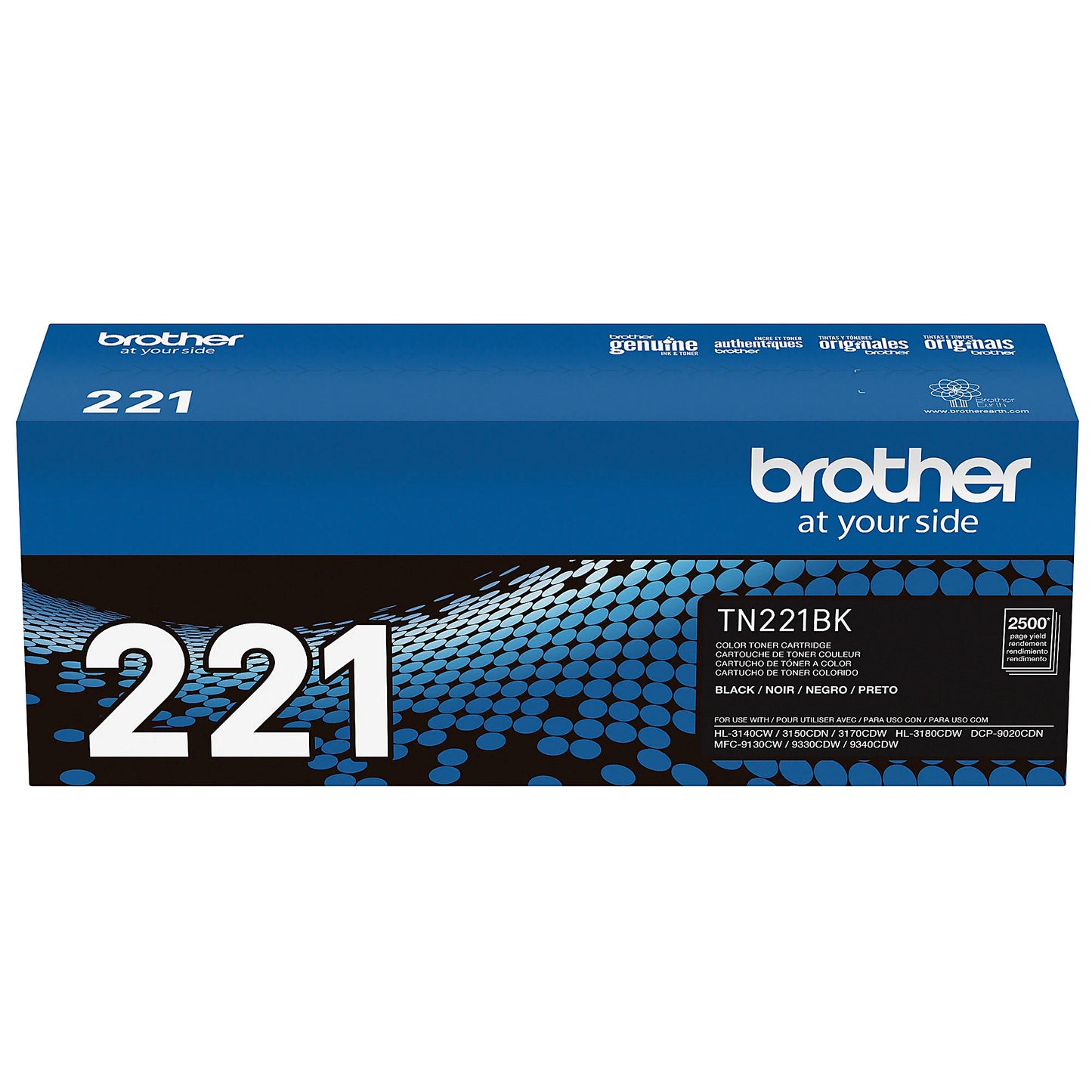 Genuine Brother TN221BK Black Toner Cartridge (2,500 pages) Image 8