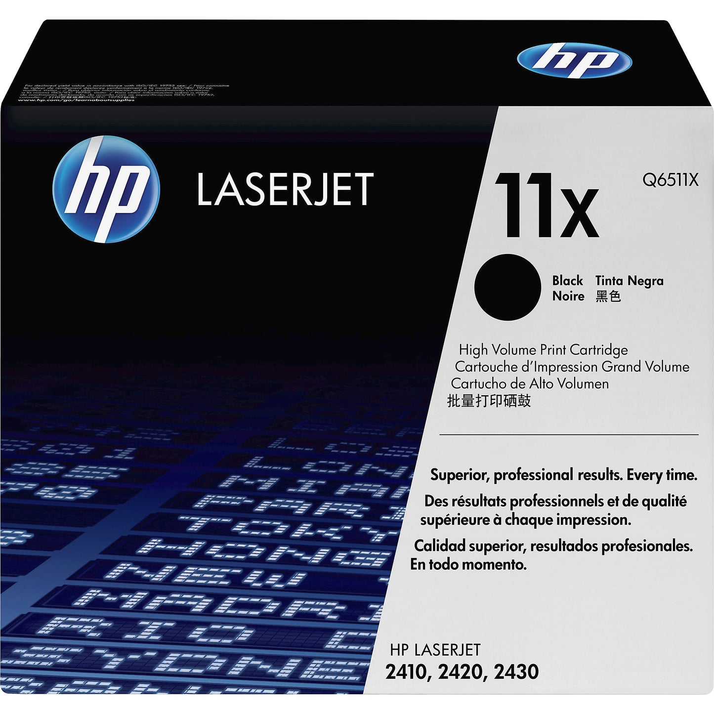 Genuine HP 11X High Yield Black Toner Cartridge, Q6511X (12,000 pages) Image 1