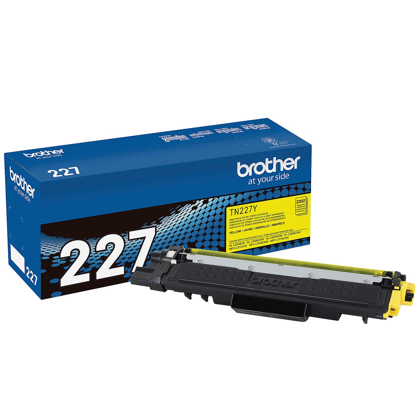 Genuine Brother TN227Y High Yield Yellow Toner Cartridge (2,300 pages) Image 1
