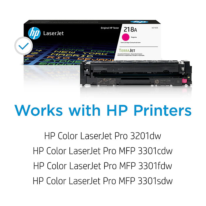 Genuine HP 218A Magenta Toner Cartridge, W2183A (1,200 pages) Image 2