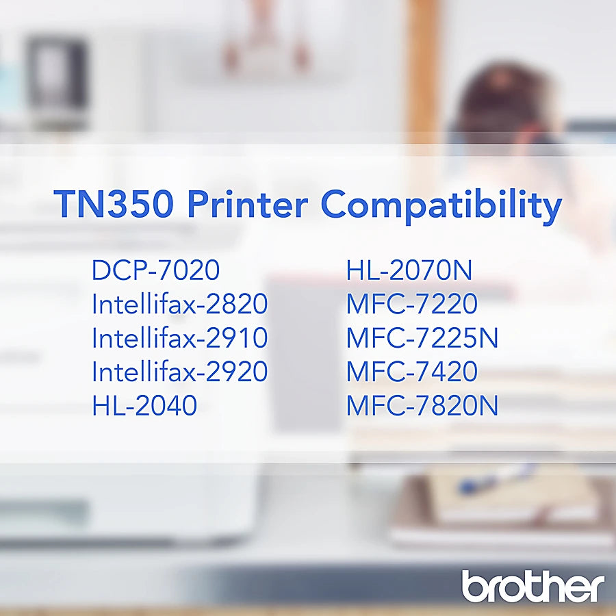 Genuine Brother TN350 Black Toner Cartridge (2,500 pages) Image 4