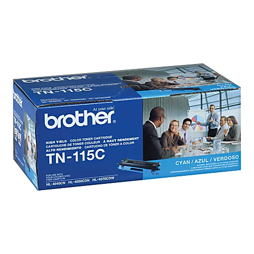 Genuine Brother TN115C High Yield Cyan Toner Cartridge (4,000 pages)