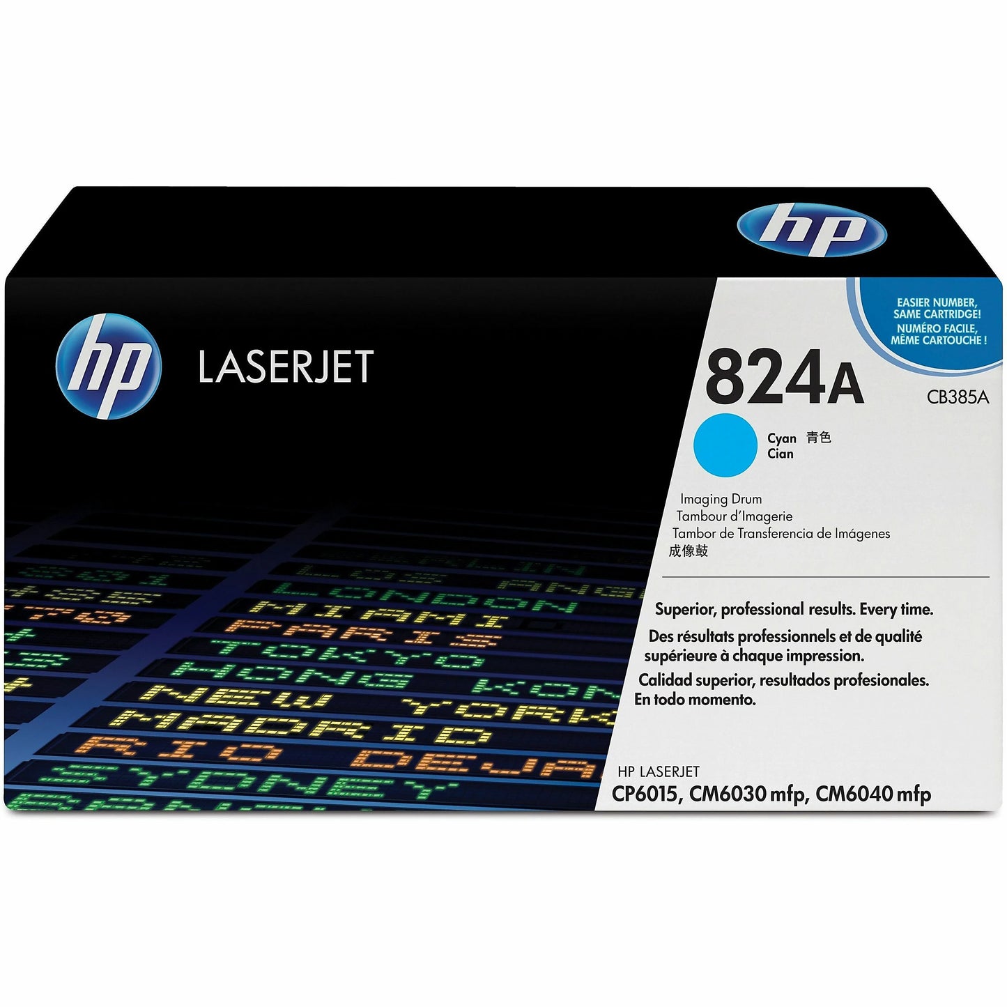 Genuine HP 824A Cyan Drum Unit, CB385A (35,000 pages)