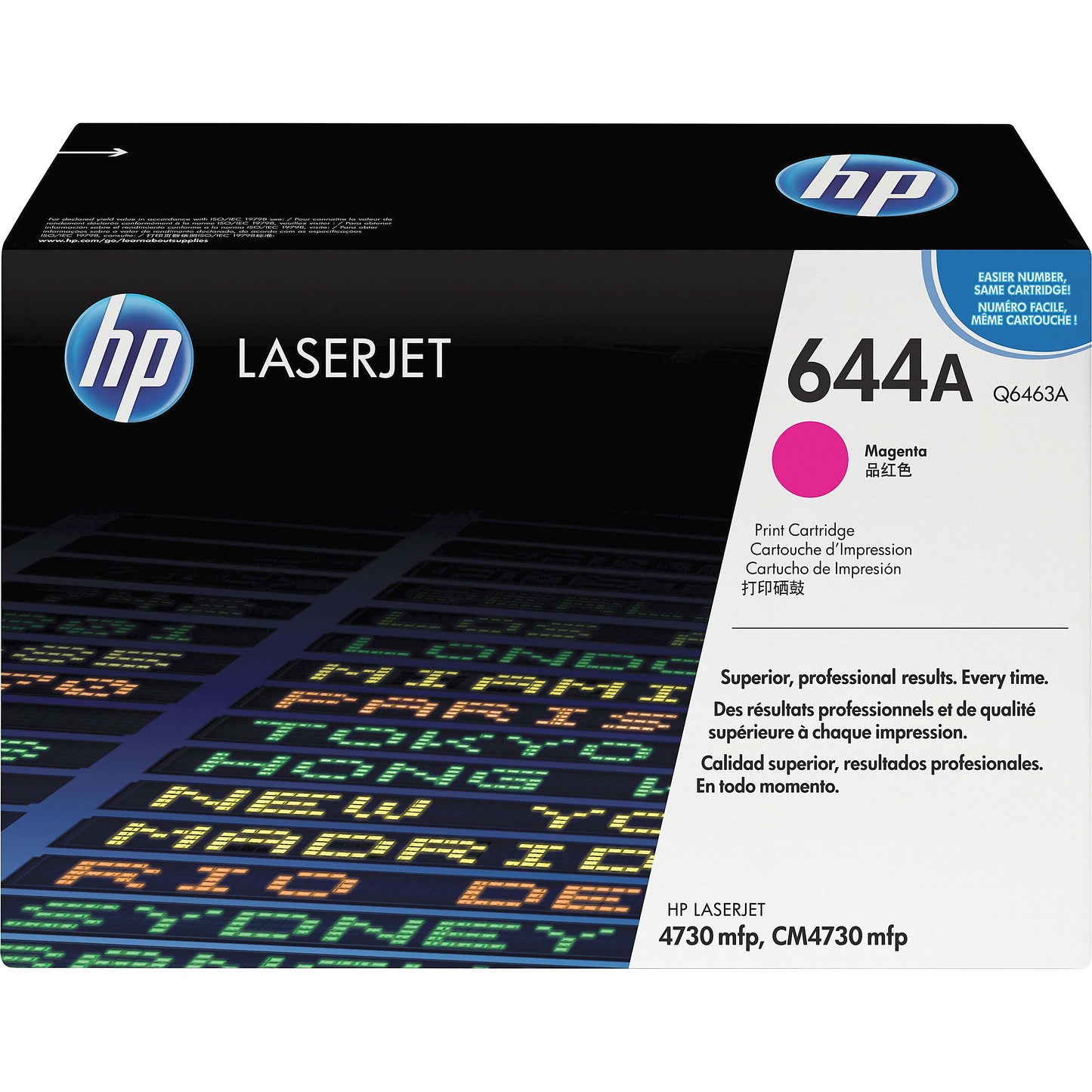 Genuine HP 644A Magenta Toner Cartridge, Q6463A (12,000 pages)