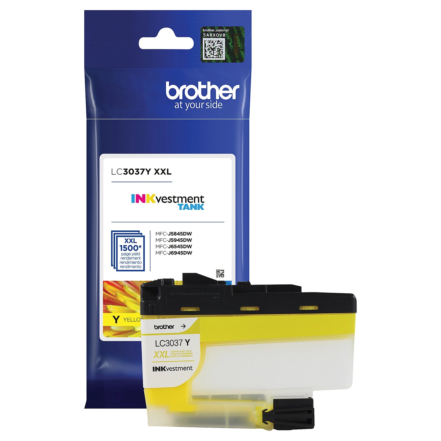 Genuine Brother LC3037Y Yellow Ink Cartridge (1,500 pages) Image 2