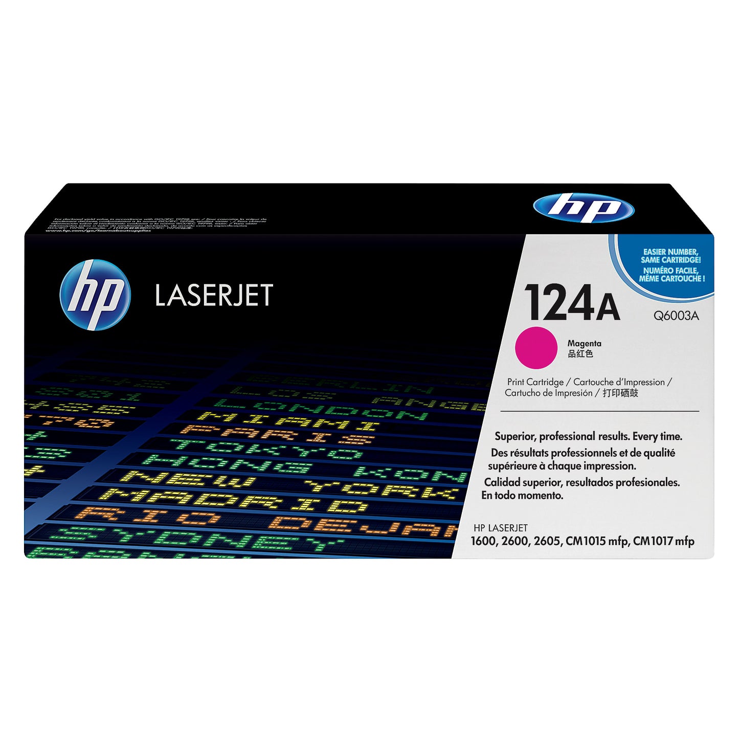 Genuine HP 124A Magenta Toner Cartridge, Q6003A (2,000 pages) Image 1