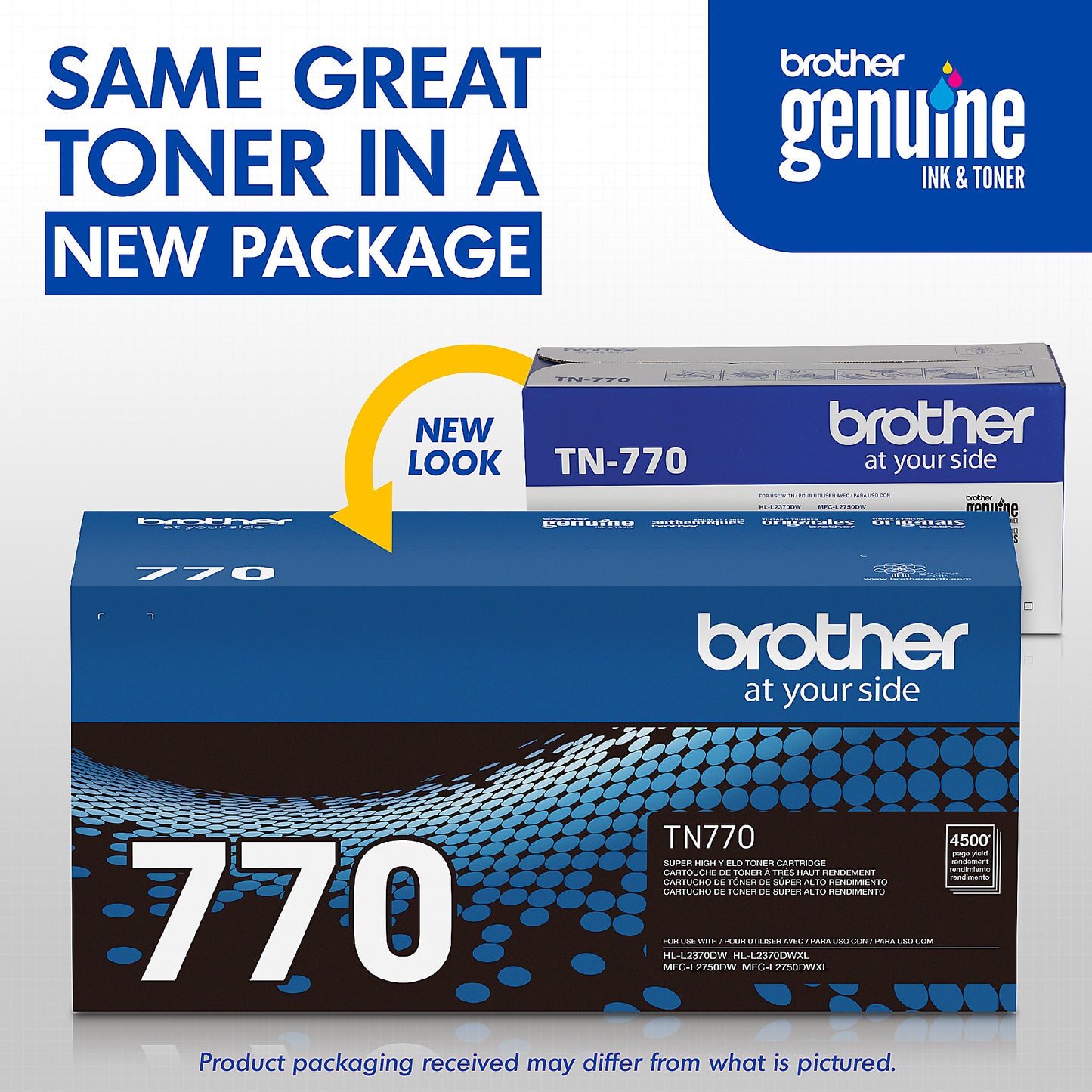 Genuine Brother TN770 Black Toner Cartridge (4,500 pages) Image 3