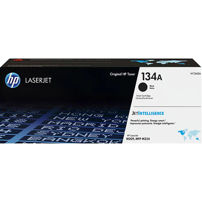 Genuine HP 134A Black Toner Cartridge, W1340A (1,100 pages)
