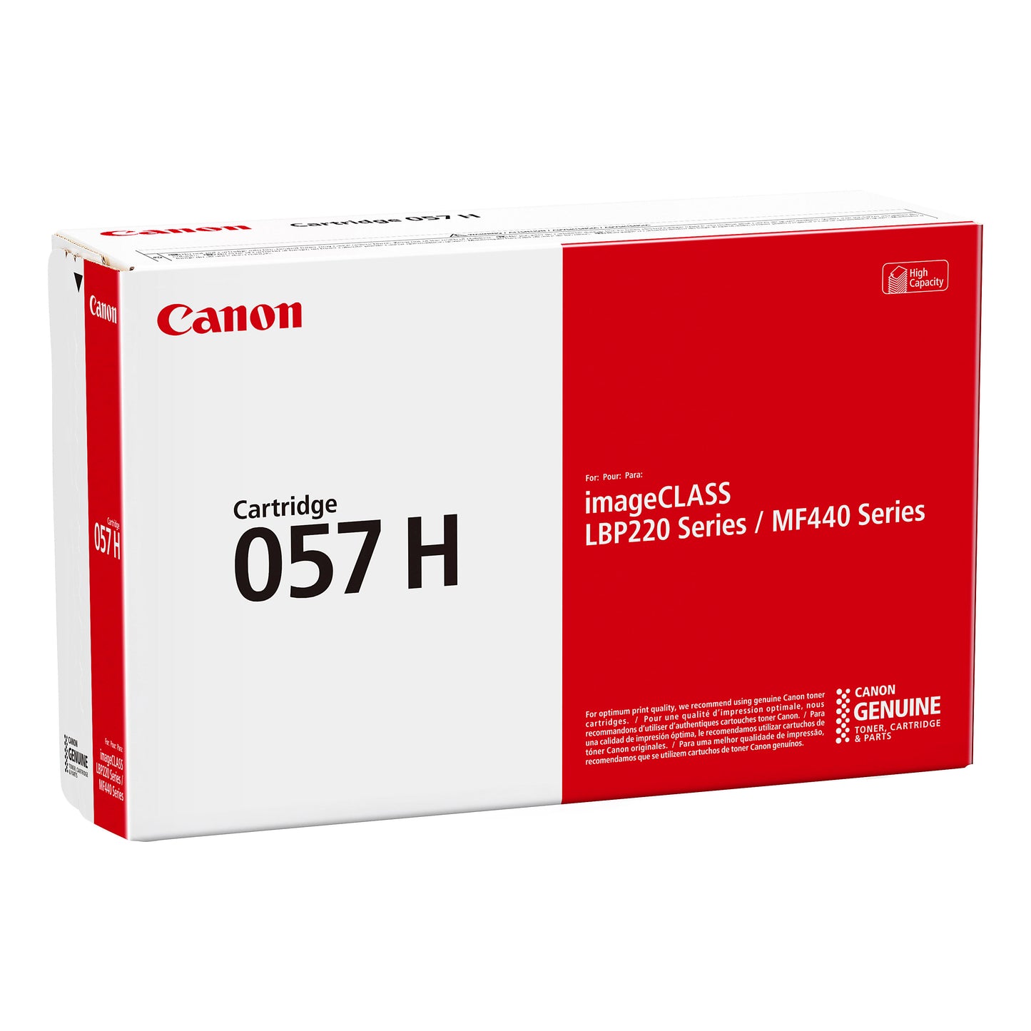 Genuine Canon 057H High Yield Black Toner Cartridge (10,000 pages) Image 1