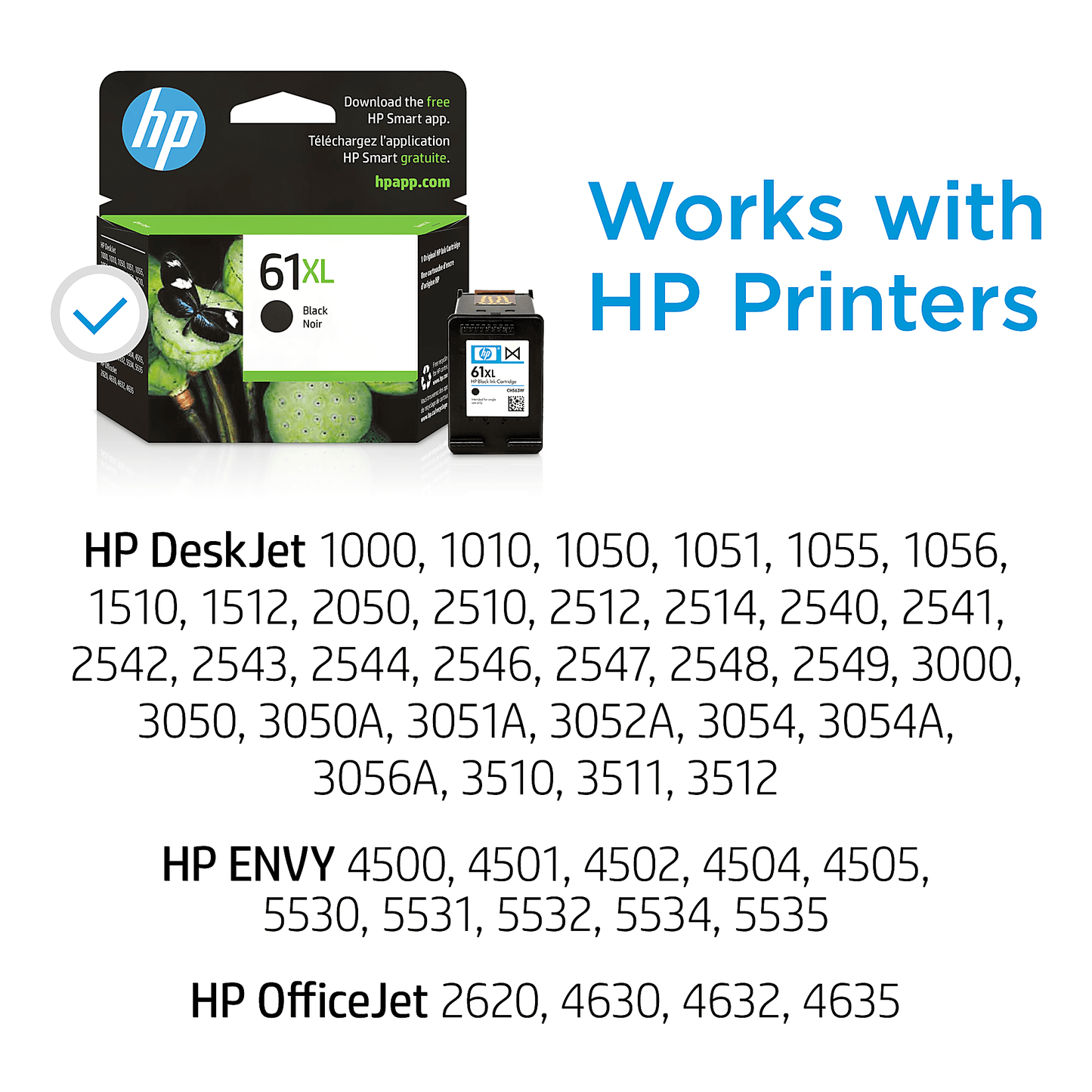 Genuine HP CH563WN High Yield Black Ink Cartridge (480 pages) Image 2