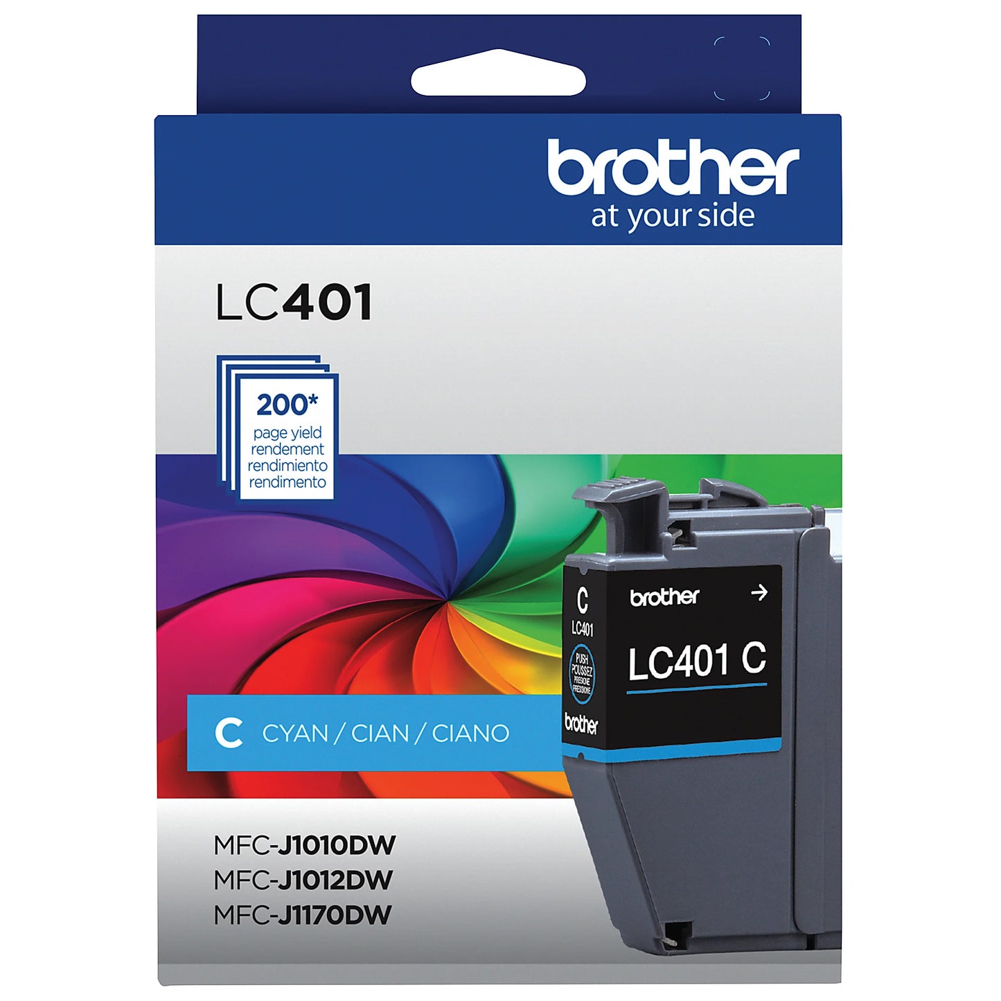 Genuine Brother LC41C Cyan Ink Cartridge (400 pages)