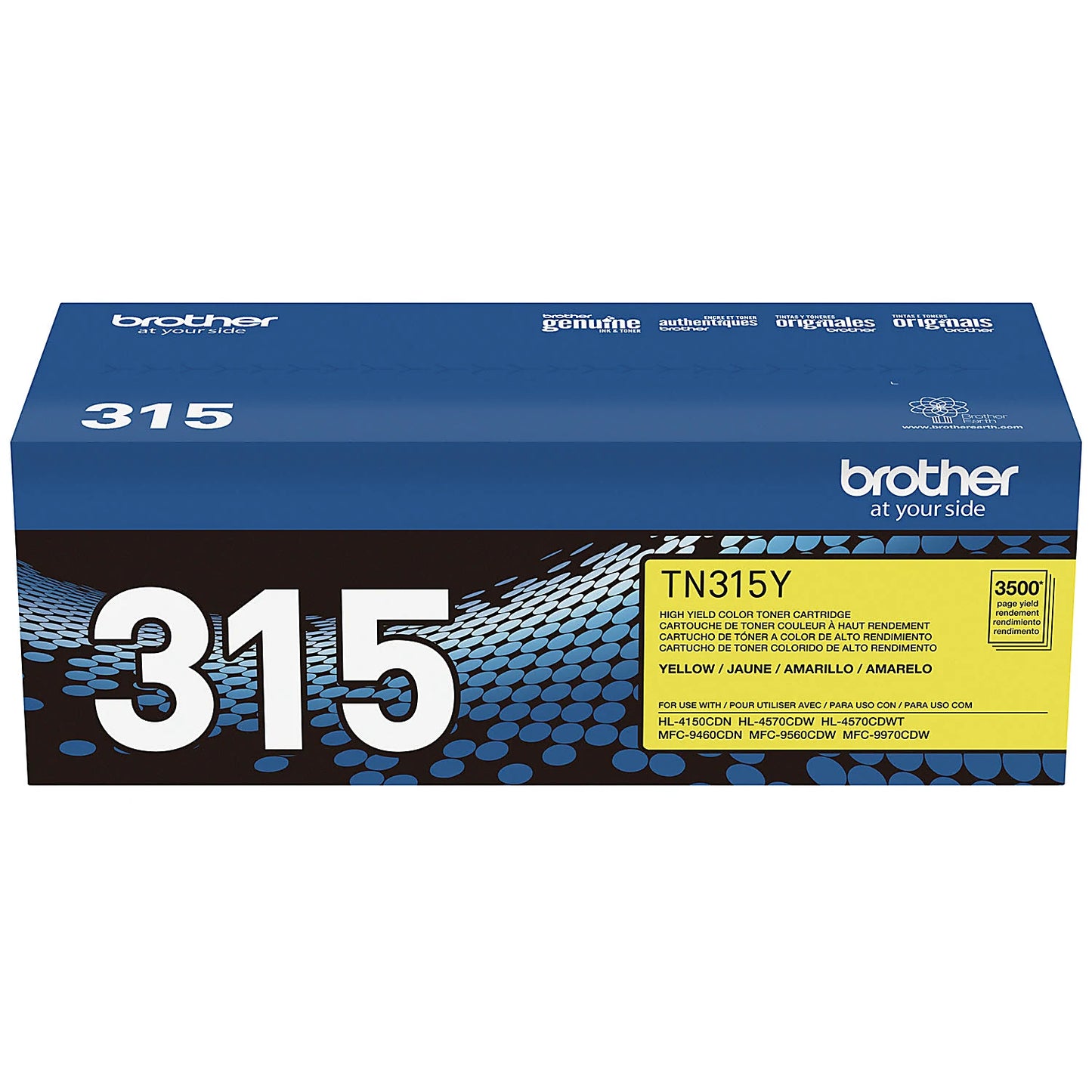 Genuine Brother TN315Y High Yield Yellow Toner Cartridge (3,500 pages) Image 8