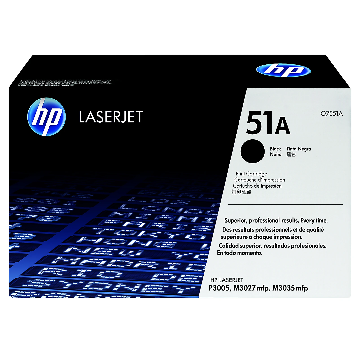Genuine HP 51A Black Toner Cartridge, Q7551A (6,500 pages) Image 1