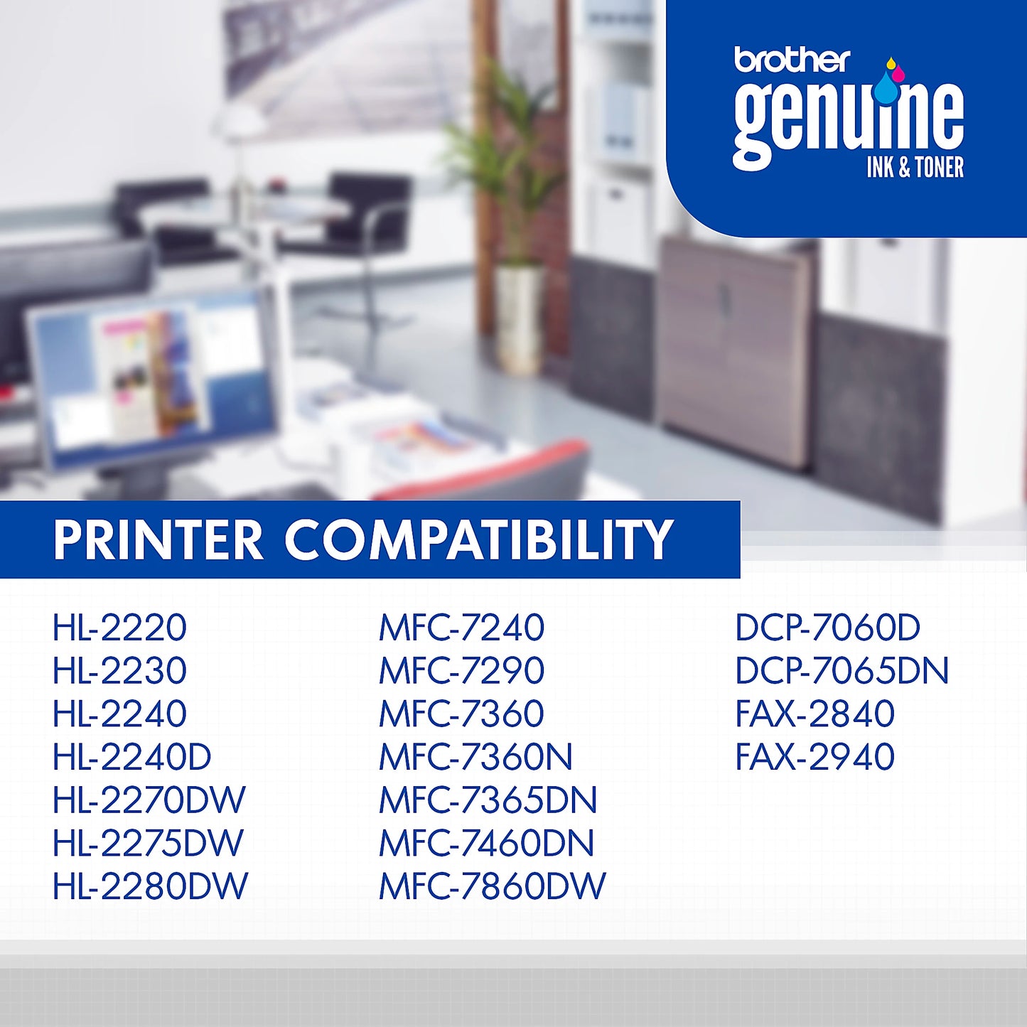 Genuine Brother TN450 High Yield Black Toner Cartridge (2,600 pages) Image 6