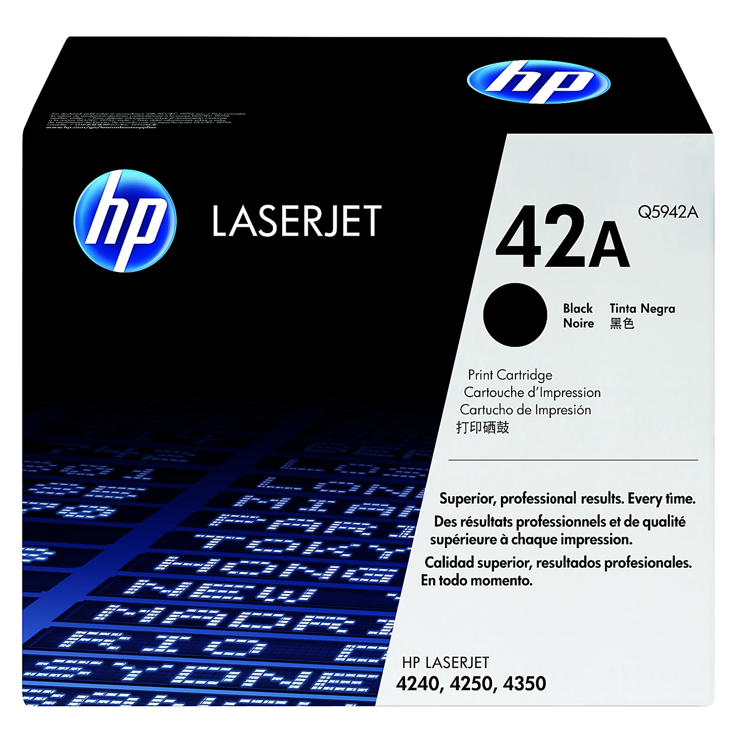 Genuine HP 42A Black Toner Cartridge, Q5942A (12,000 pages) Image 1