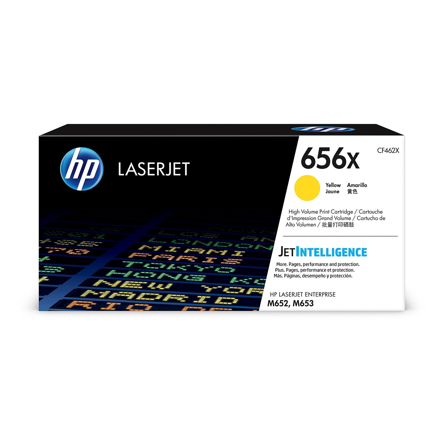Genuine HP 656X High Yield Yellow Toner Cartridge, CF462X (22,000 pages) Image 1