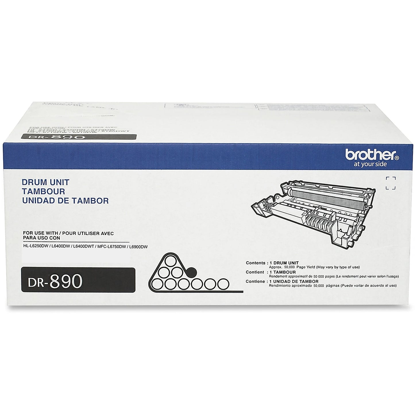 Genuine Brother DR890 Black Drum Unit (50,000 pages)