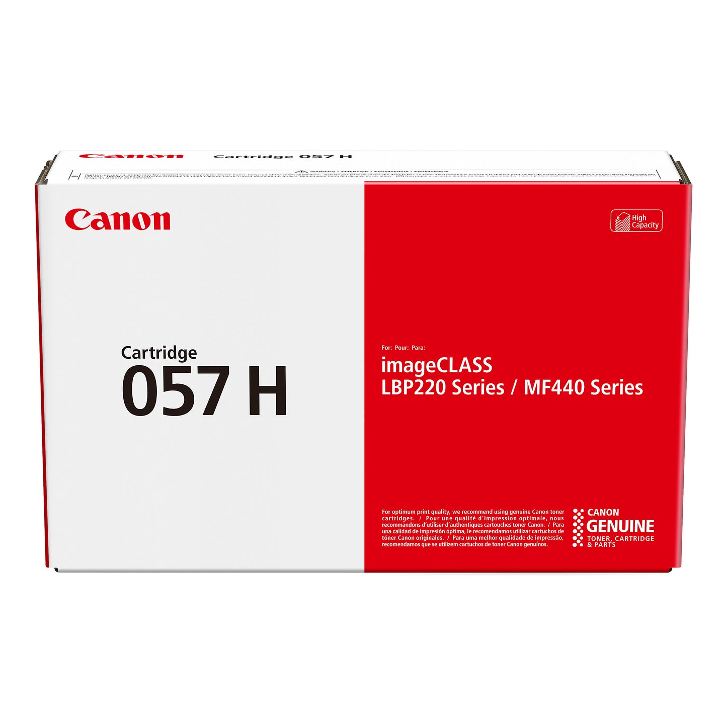 Genuine Canon 057H High Yield Black Toner Cartridge (10,000 pages) Image 2