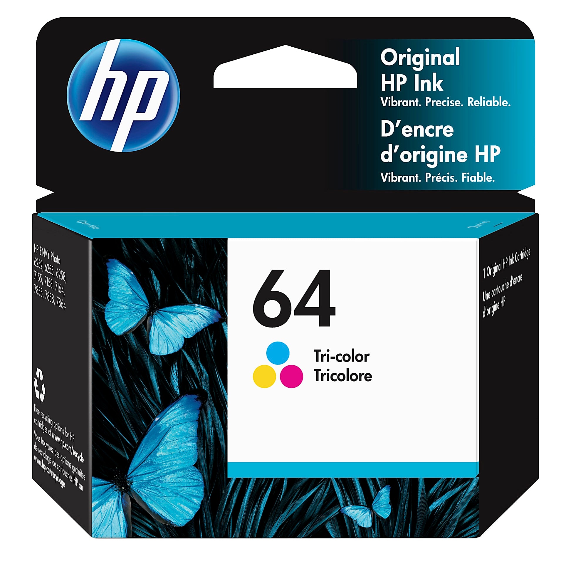 Genuine HP N9J89AN Tri-Color Ink Cartridge (165 pages) Image 1