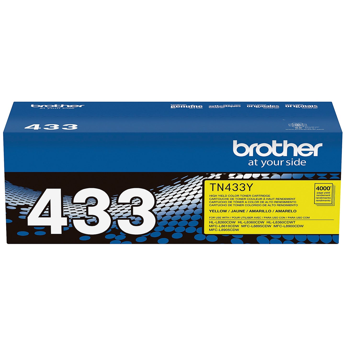 Genuine Brother TN433Y Yellow Toner Cartridge (4,000 pages) Image 8