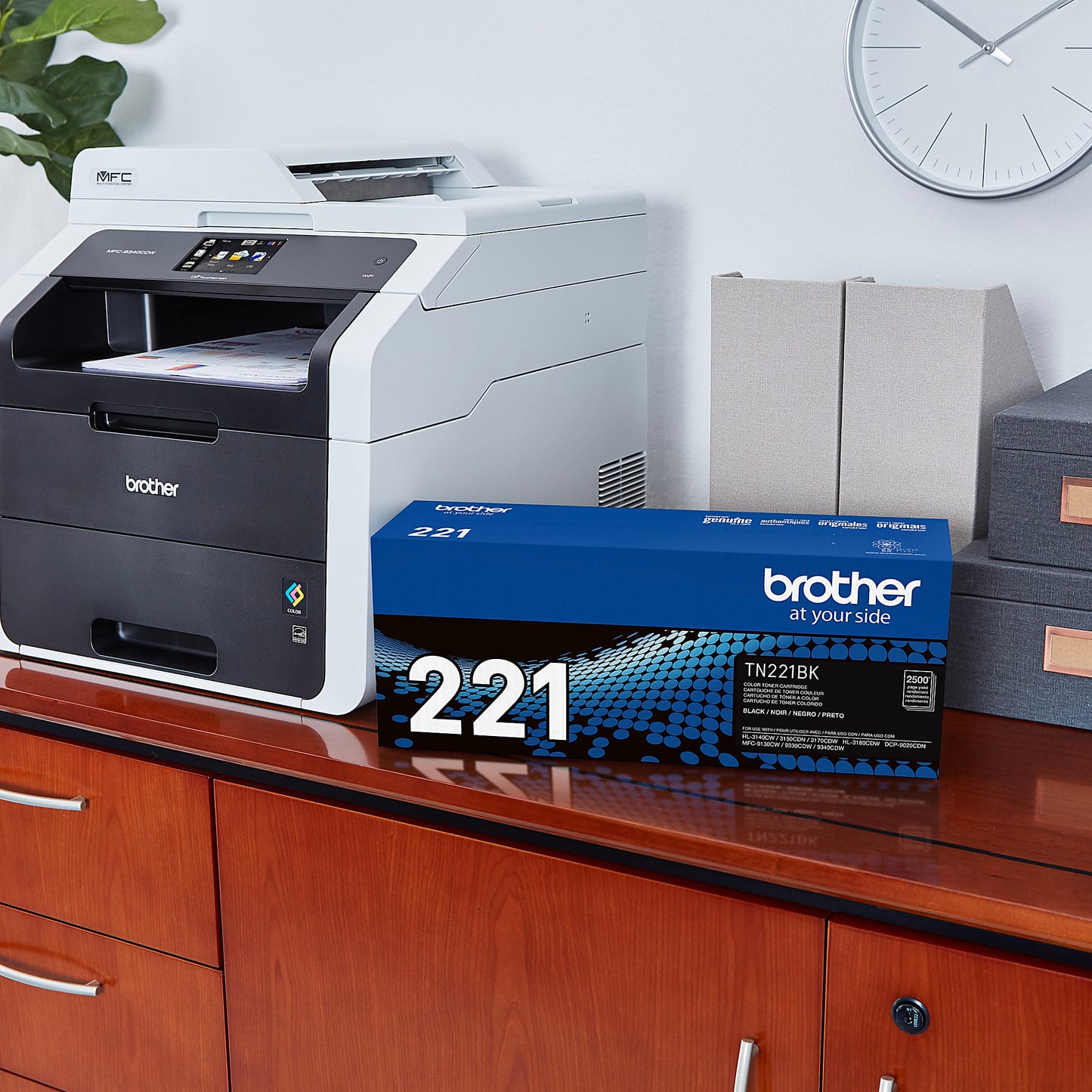 Genuine Brother TN221BK Black Toner Cartridge (2,500 pages) Image 4