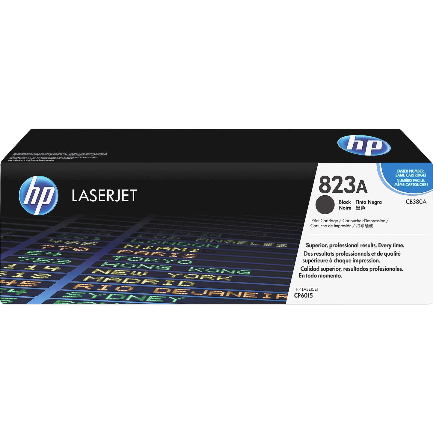 Genuine HP 823A Black Toner Cartridge, CB380A (16,500 pages) Image 1