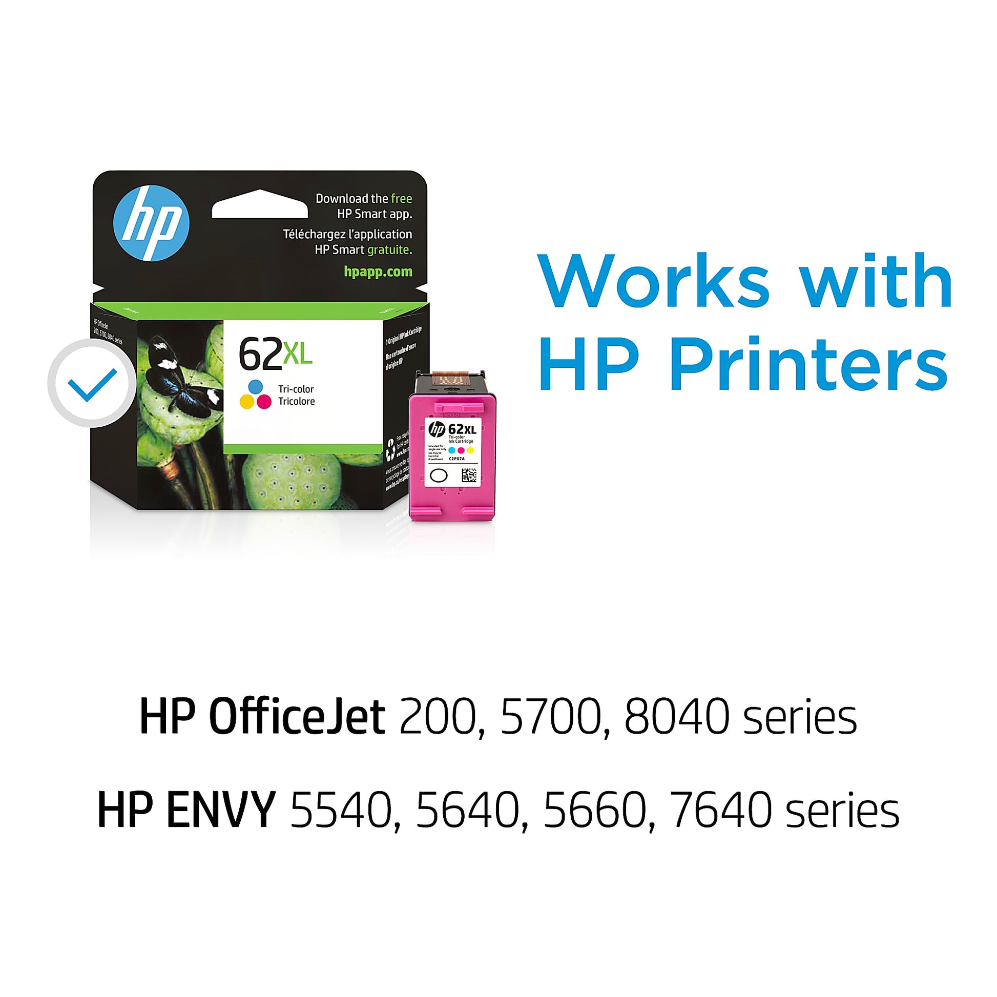 Genuine HP C2P07AN High Yield Tri-Color Ink Cartridge (415 pages) Image 2
