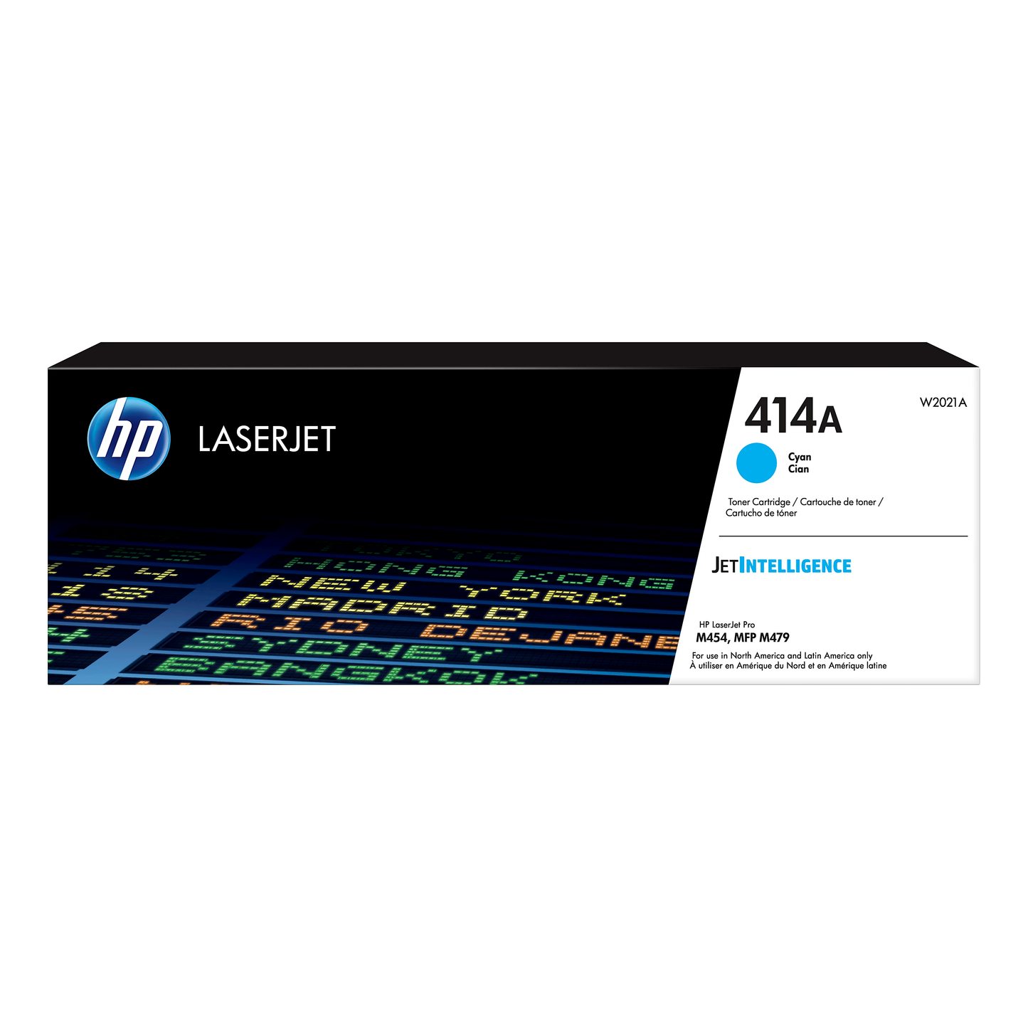 Genuine HP 414A Cyan Toner Cartridge, W2021A (2,100 pages) Image 1