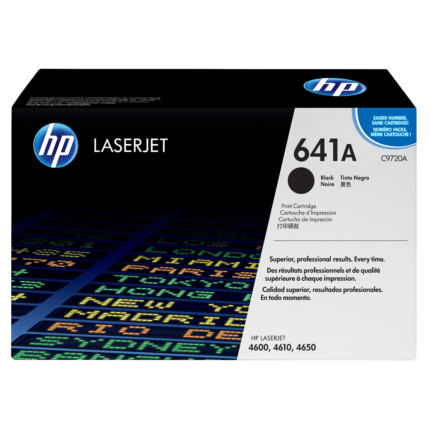 Genuine HP 641A Black Toner Cartridge, C9720A (9,000 pages)